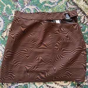 H&M cutout mini skirt